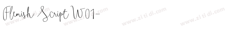 Flemish Script W01字体转换